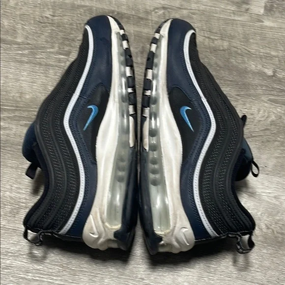 Nike Air Max 97 Black and Blue Sneakers with Air Cushioning - Picture 12 of 14